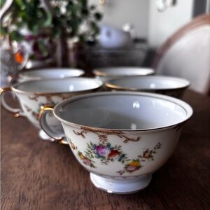 Meito china cups from Meito, hand painted, 1930’s